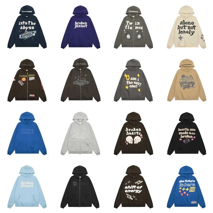 Broken Planet autumn and winter velvet couple's loose pullover sweatshirt