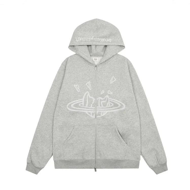 Broken Planet autumn and winter velvet couple's loose pullover sweatshirt