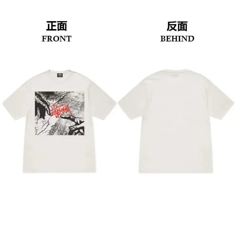Stussy short-sleeved T-shirt dice pure cotton parent-child wear children's clothing