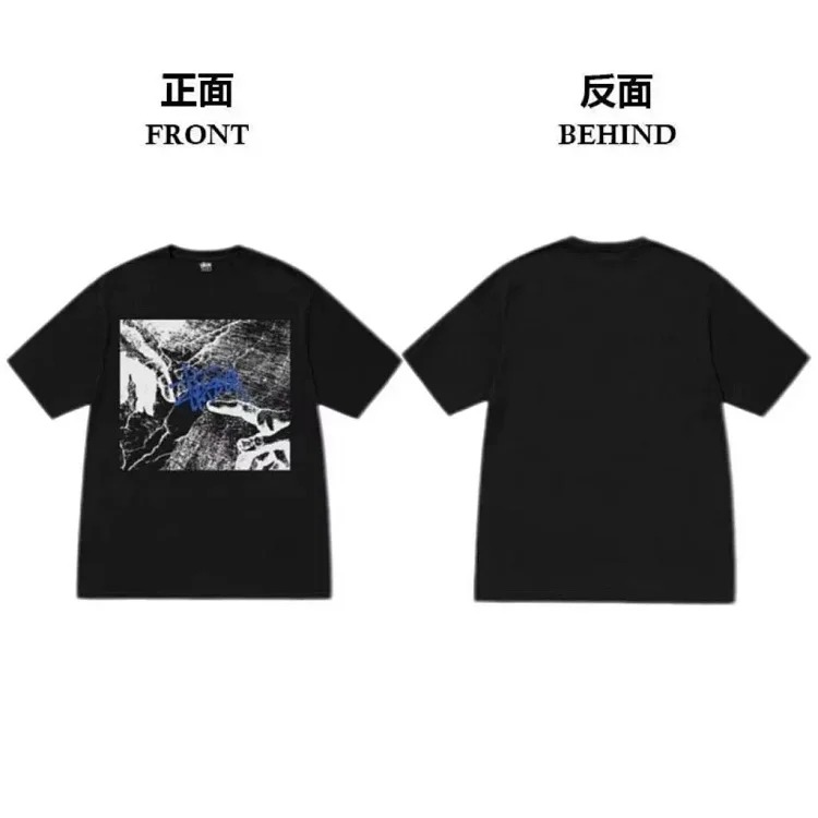 Stussy short-sleeved T-shirt dice pure cotton parent-child wear children's clothing