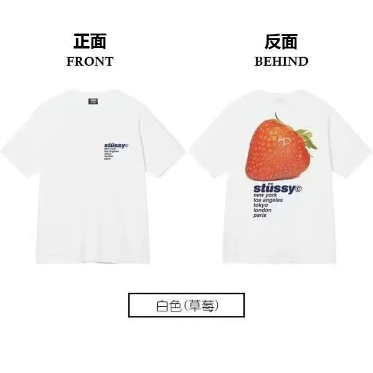 Stussy short-sleeved T-shirt dice pure cotton parent-child wear children's clothing