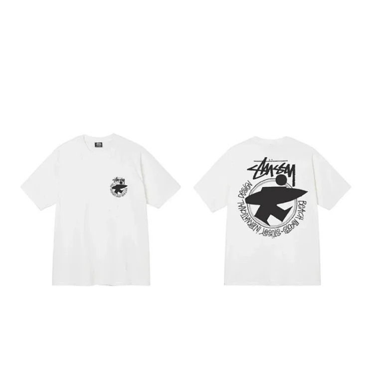 Stussy short-sleeved T-shirt dice pure cotton parent-child wear children's clothing