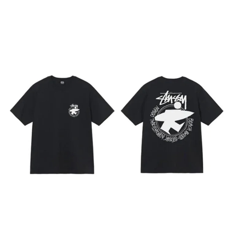 Stussy short-sleeved T-shirt dice pure cotton parent-child wear children's clothing