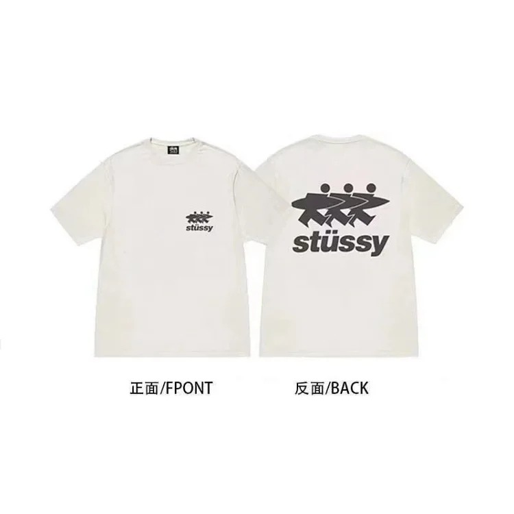 Stussy short-sleeved T-shirt dice pure cotton parent-child wear children's clothing