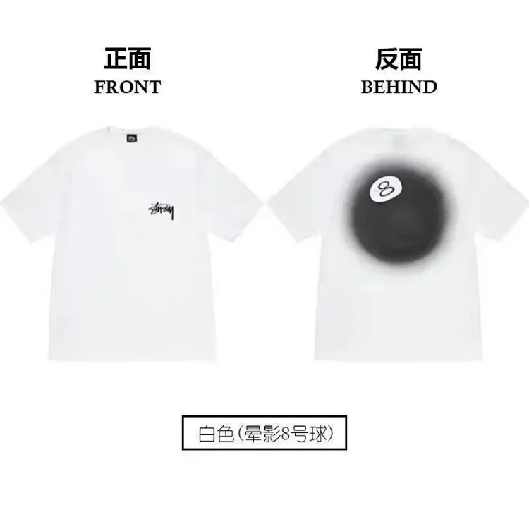 Stussy short-sleeved T-shirt dice pure cotton parent-child wear children's clothing