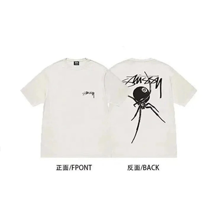 Stussy short-sleeved T-shirt dice pure cotton parent-child wear children's clothing