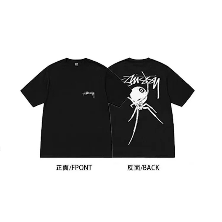 Stussy short-sleeved T-shirt dice pure cotton parent-child wear children's clothing