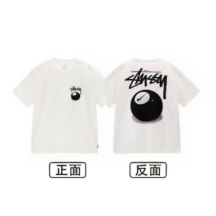 Stussy short-sleeved T-shirt dice pure cotton parent-child wear children's clothing