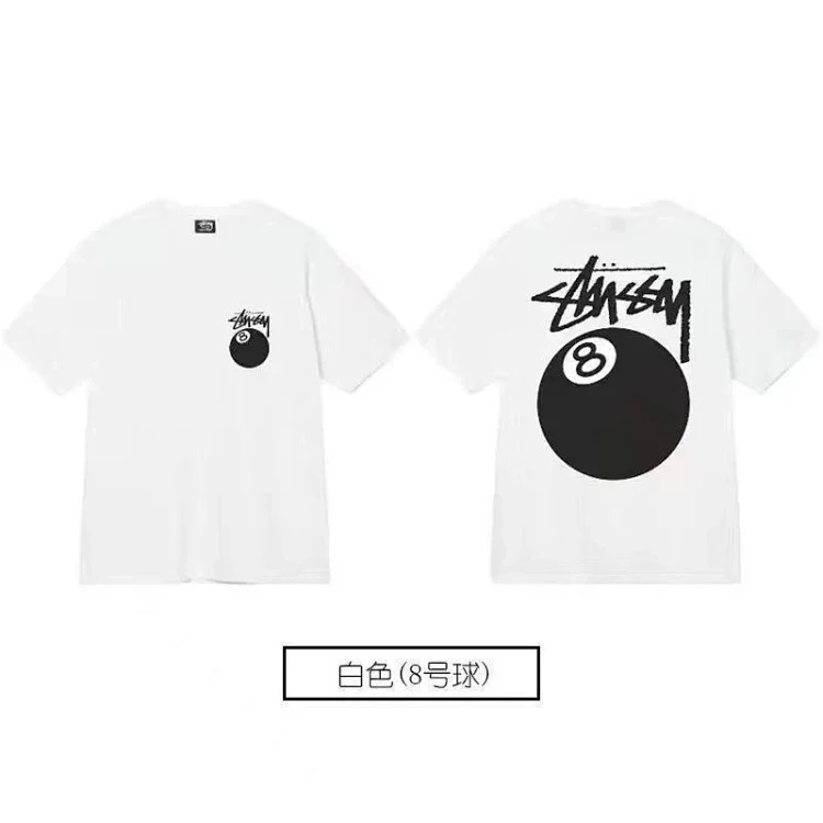 Stussy short-sleeved T-shirt dice pure cotton parent-child wear children's clothing