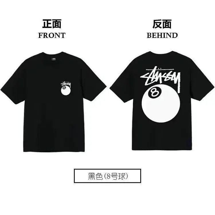 Stussy short-sleeved T-shirt dice pure cotton parent-child wear children's clothing
