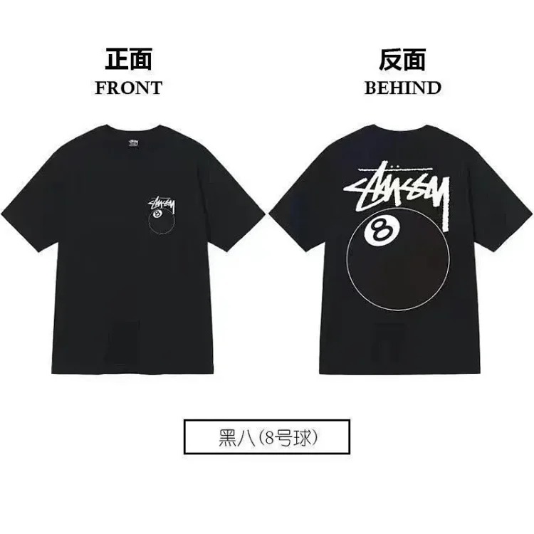 Stussy short-sleeved T-shirt dice pure cotton parent-child wear children's clothing