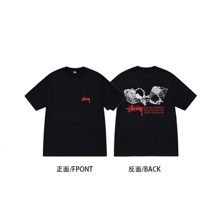 Stussy short-sleeved T-shirt dice pure cotton parent-child wear children's clothing