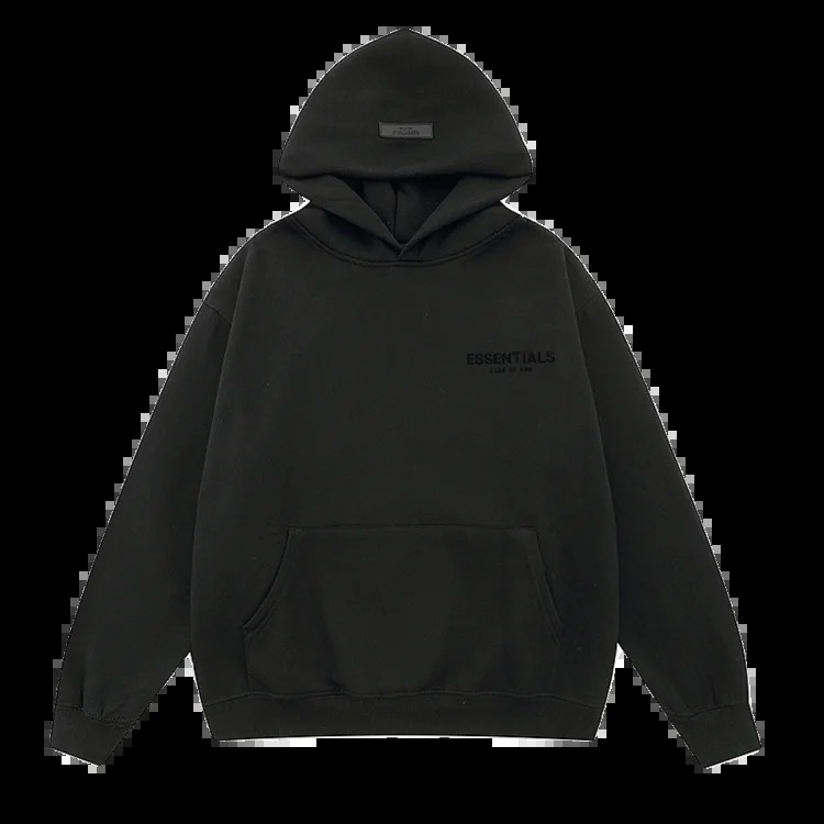 Essentials hooded sweatshirt flocking print plus veet men and women spring couple jacket