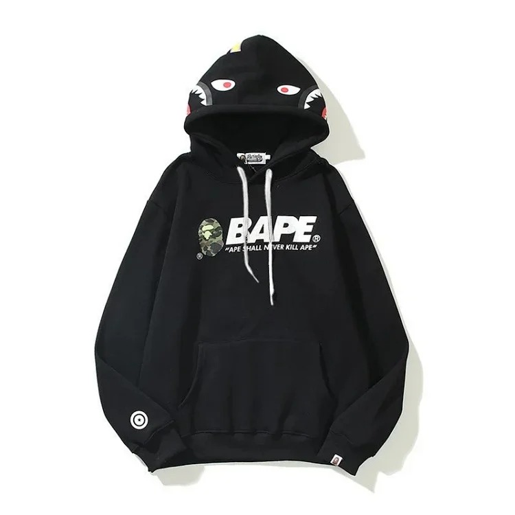 Shark hooded zipper sweatshirt image 3