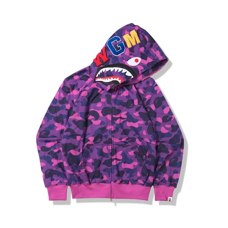 Shark hooded zipper sweatshirt image 6