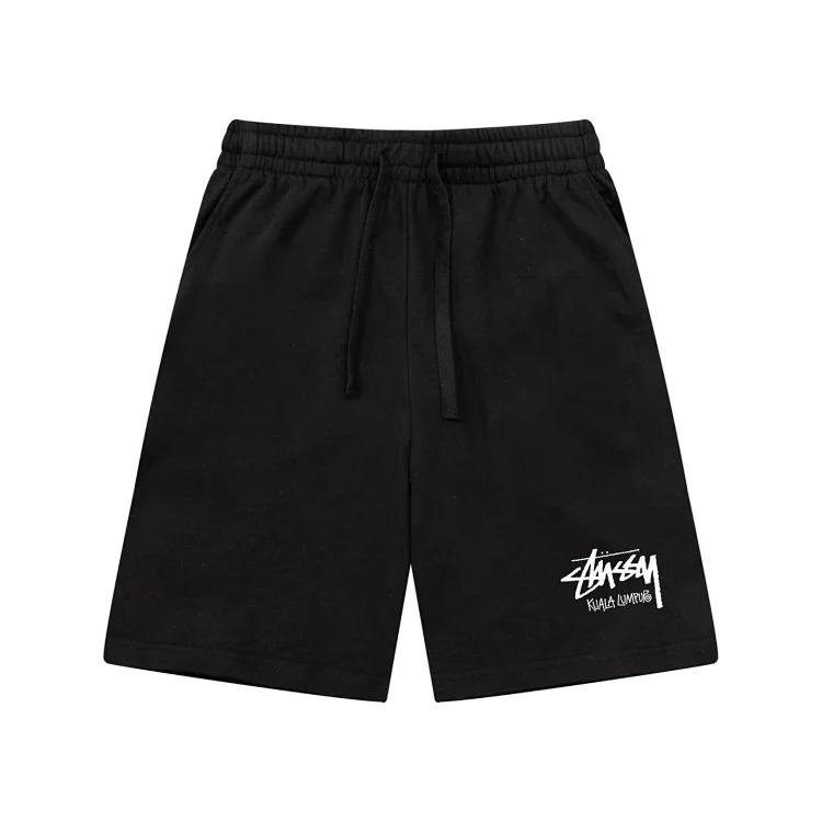 Cross-border European and American foreign trade letter printed stu casual pants skull sieve men's and women's teenagers five-quarter collection