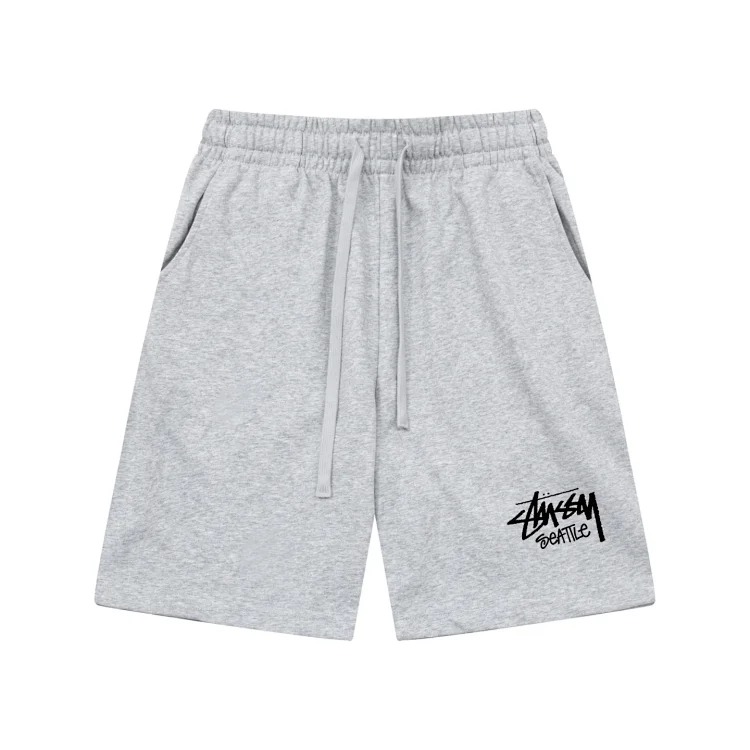 Cross-border European and American foreign trade letter printed stu casual pants skull sieve men's and women's teenagers five-quarter collection