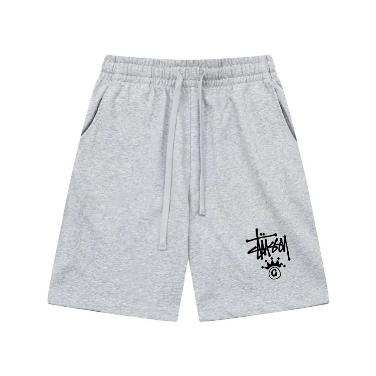 Cross-border European and American foreign trade letter printed stu casual pants skull sieve men's and women's teenagers five-quarter collection