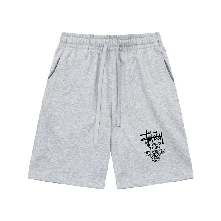 Cross-border European and American foreign trade letter printed stu casual pants skull sieve men's and women's teenagers five-quarter collection