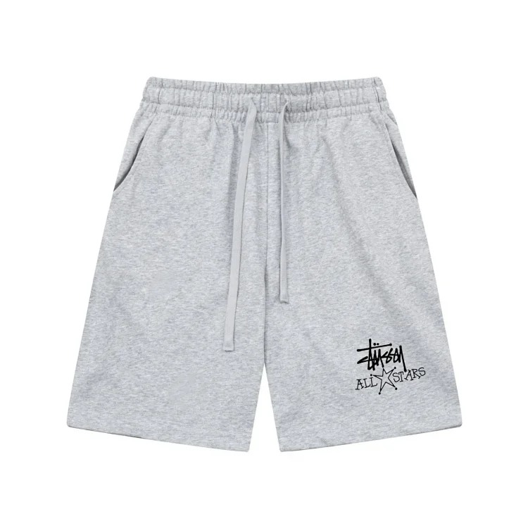 Cross-border European and American foreign trade letter printed stu casual pants skull sieve men's and women's teenagers five-quarter collection