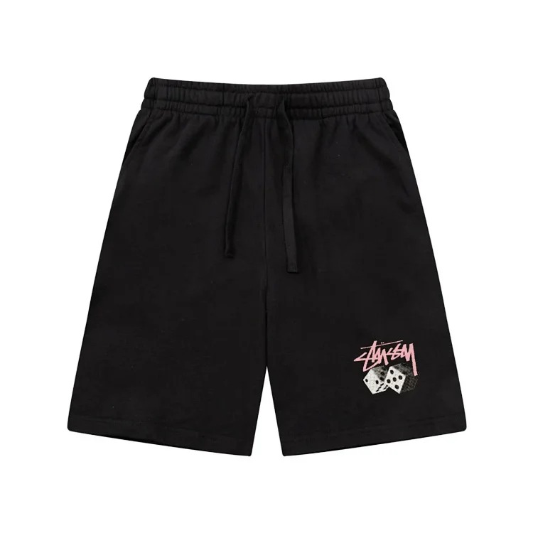 Cross-border European and American foreign trade letter printed stu casual pants skull sieve men's and women's teenagers five-quarter collection