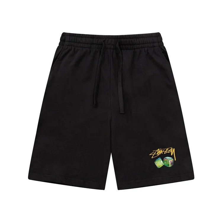 Cross-border European and American foreign trade letter printed stu casual pants skull sieve men's and women's teenagers five-quarter collection