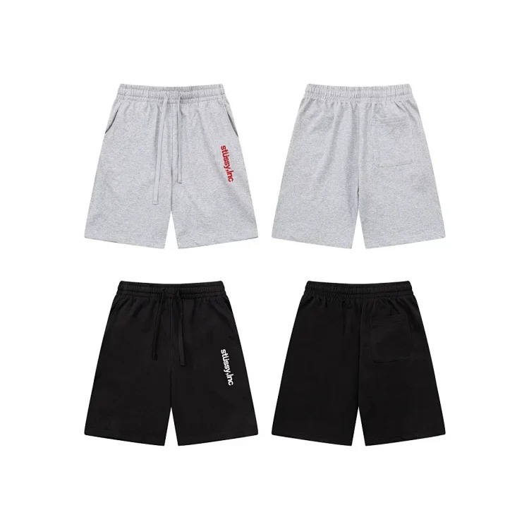 Cross-border European and American foreign trade letter printed stu casual pants skull sieve men's and women's teenagers five-quarter collection