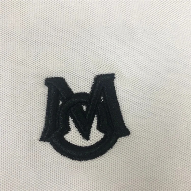 Mc polo shirt with chest badge and lapel