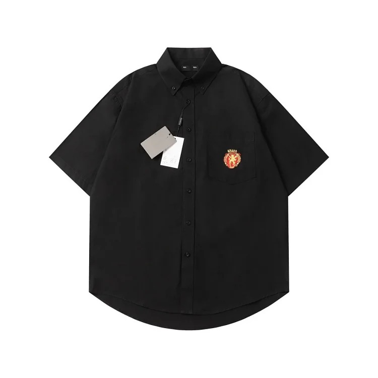 Embroidered Sport Shirt Short Slee