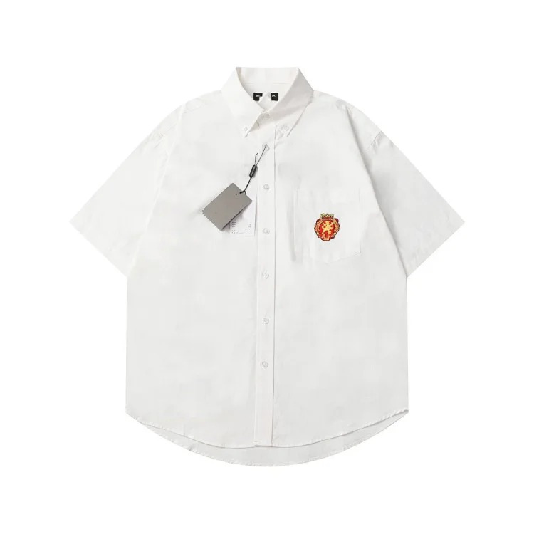 Embroidered Sport Shirt Short Slee