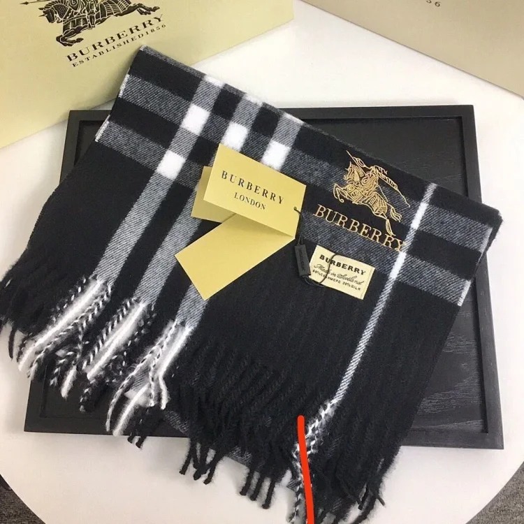 Classic winter Internet celebrity scarf with label British Bur, couple style plaid shawl dual-purpose warm scarf