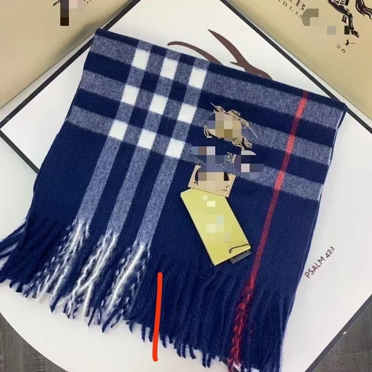 Classic winter Internet celebrity scarf with label British Bur, couple style plaid shawl dual-purpose warm scarf