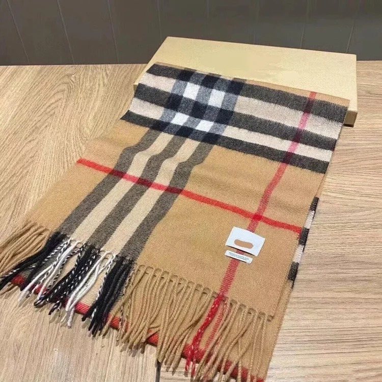 Classic winter Internet celebrity scarf with label British Bur, couple style plaid shawl dual-purpose warm scarf