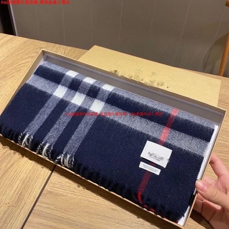 Classic winter Internet celebrity scarf with label British Bur, couple style plaid shawl dual-purpose warm scarf