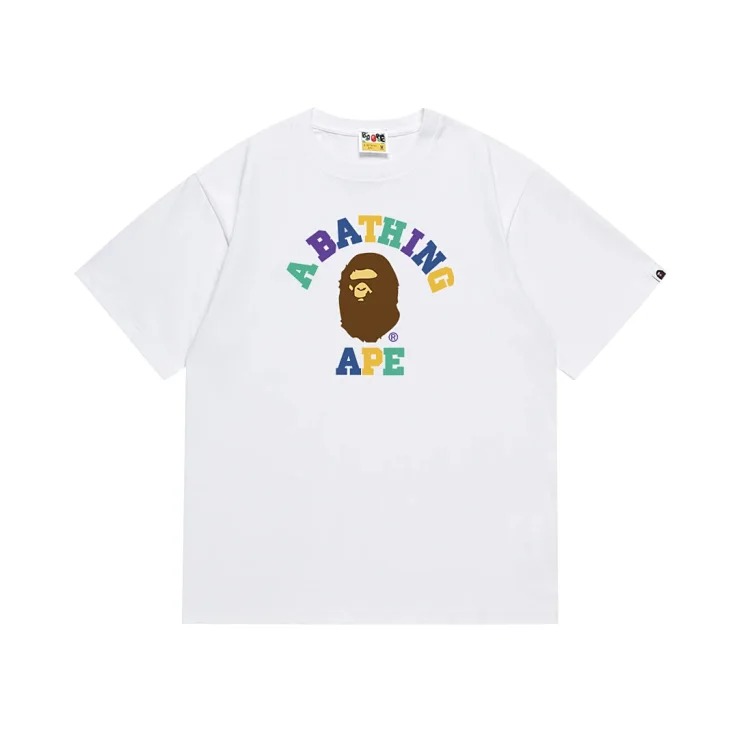 Cross-border BAPE T-Shirt Japanese trendy brand ape-headed little monkey camouflage round neck pullover loose short-sleeved T-shirt image 2
