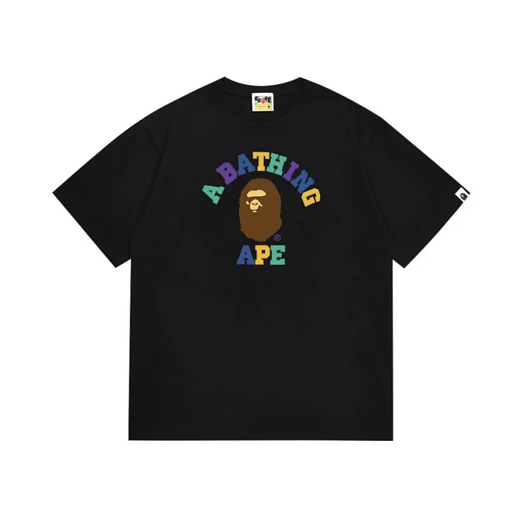 Cross-border BAPE T-Shirt Japanese trendy brand ape-headed little monkey camouflage round neck pullover loose short-sleeved T-shirt image 3