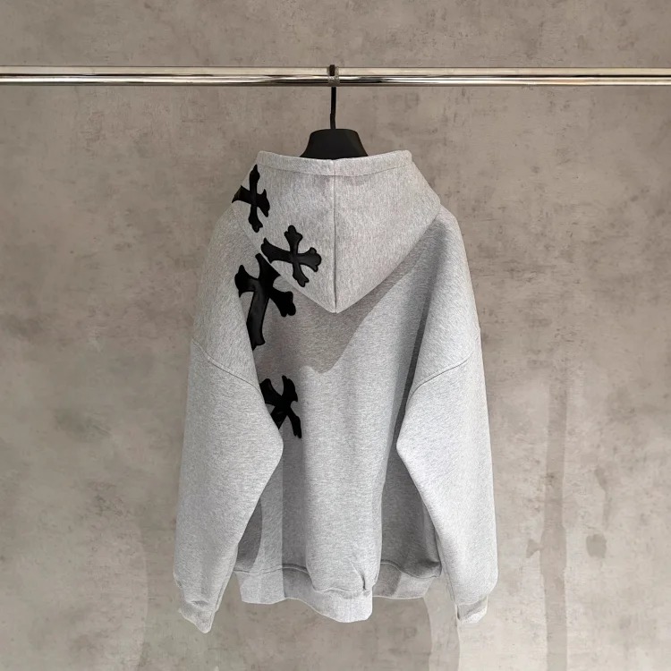 Chrome Hearts CH Cross-Panel Hooded Sweatshirt