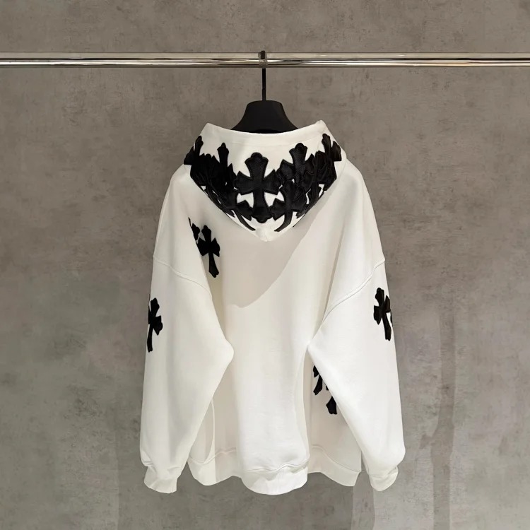 Chrome Hearts CH Cross-Panel Hooded Sweatshirt