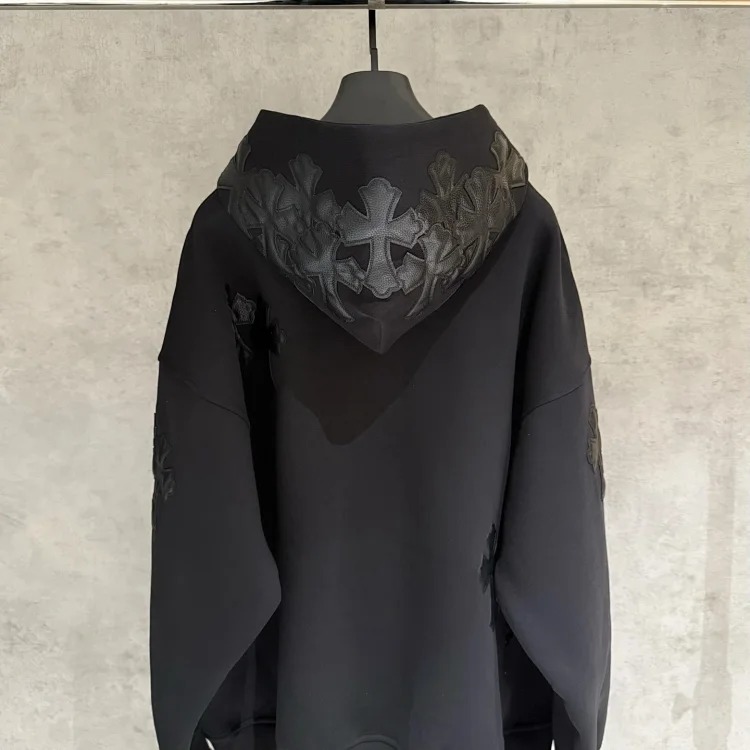 Chrome Hearts CH Cross-Panel Hooded Sweatshirt