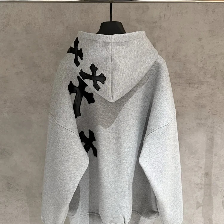 Chrome Hearts CH Cross-Panel Hooded Sweatshirt