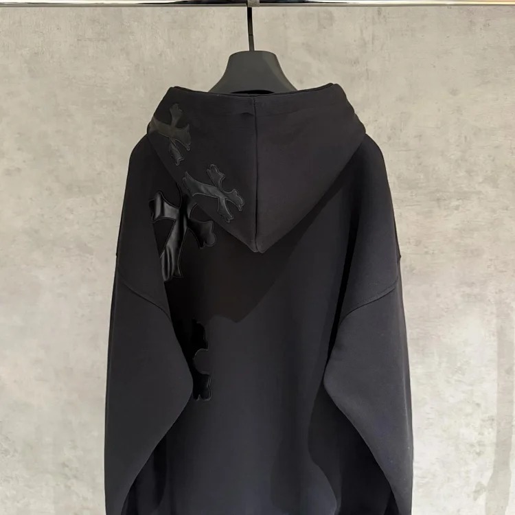 Chrome Hearts CH Cross-Panel Hooded Sweatshirt