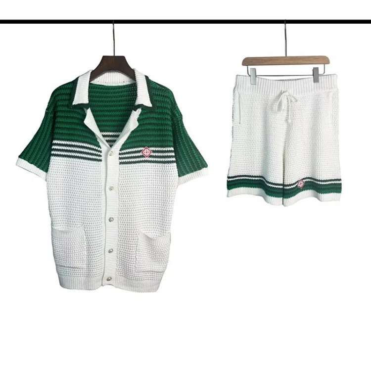 Casa Pearl Button Color-Blocked Openwork Knit Sweater image 6