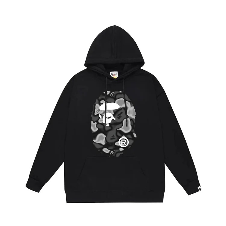 Bape A BATHING APE hoodie men's and women's couple wear youth large size loose sweatshirt