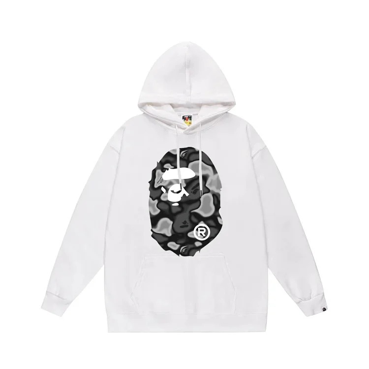 Bape A BATHING APE hoodie men's and women's couple wear youth large size loose sweatshirt