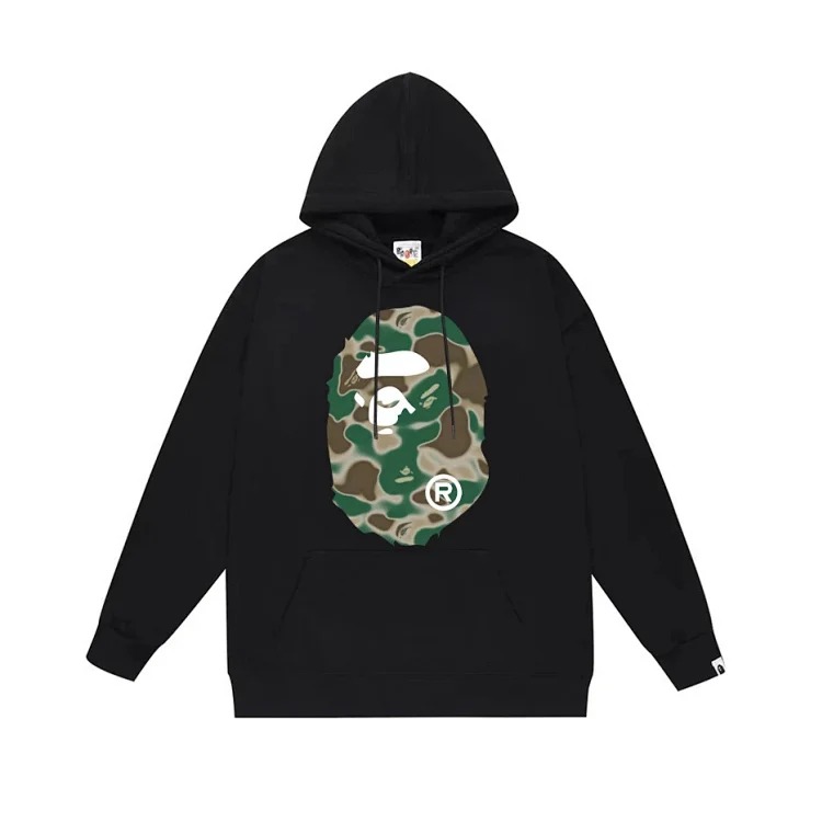 Bape A BATHING APE hoodie men's and women's couple wear youth large size loose sweatshirt