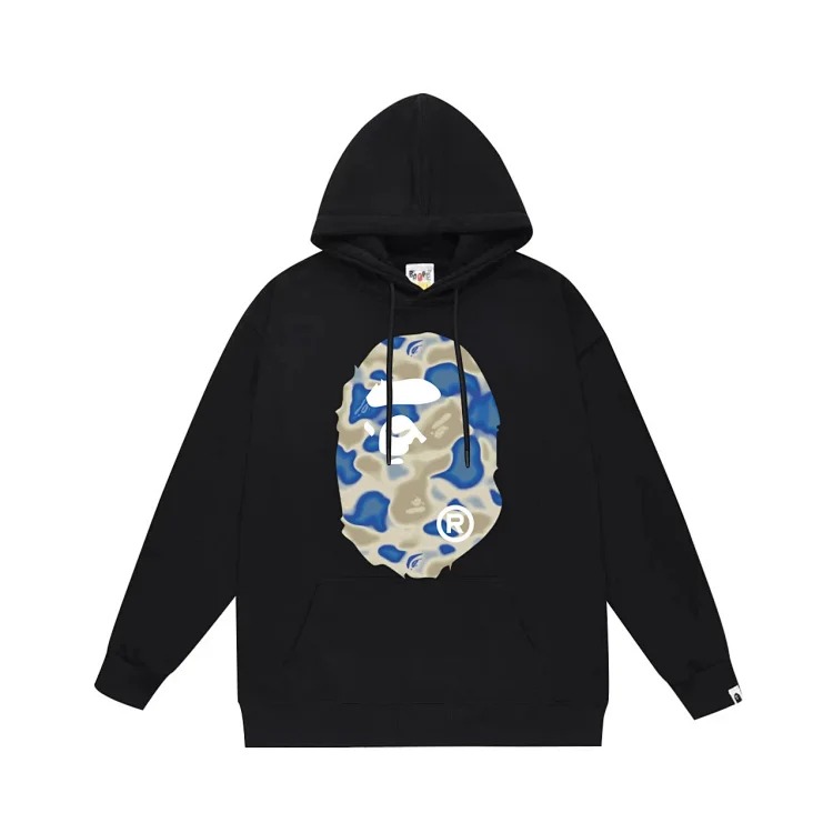 Bape A BATHING APE hoodie men's and women's couple wear youth large size loose sweatshirt