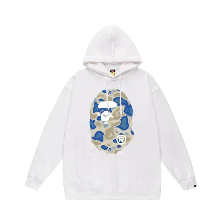 Bape A BATHING APE hoodie men's and women's couple wear youth large size loose sweatshirt
