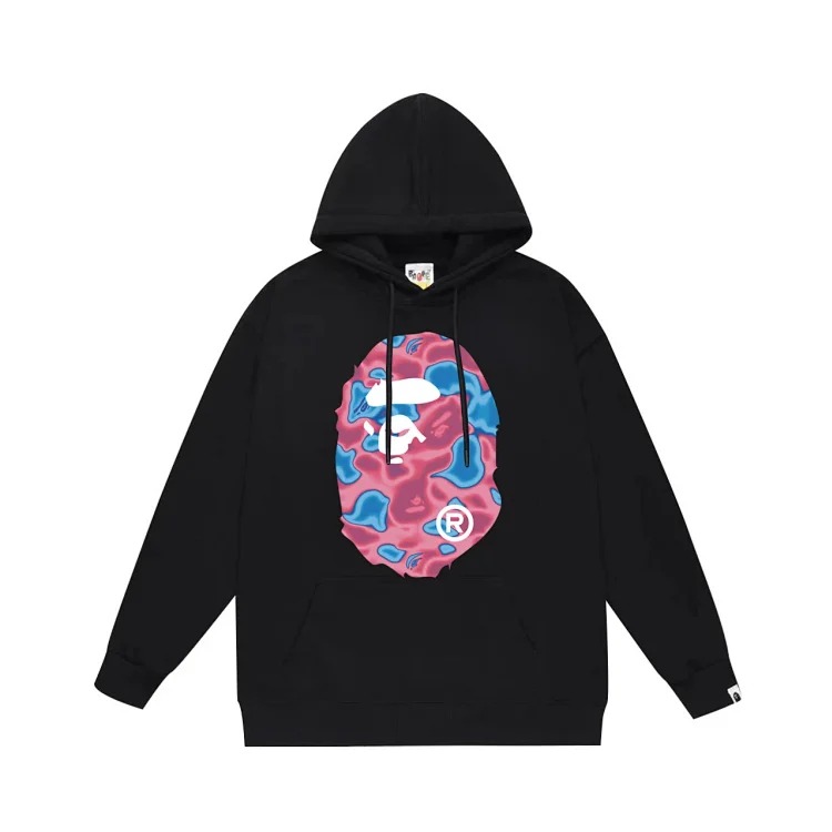 Bape A BATHING APE hoodie men's and women's couple wear youth large size loose sweatshirt