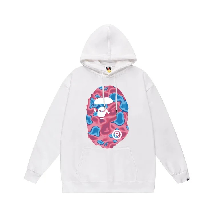 Bape A BATHING APE hoodie men's and women's couple wear youth large size loose sweatshirt