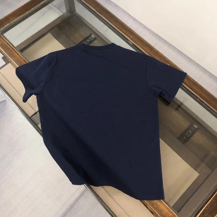Prada Original PRD men's short-sleeved T-shirt with triangle logo, loose and versatile for men #1
